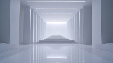 Obraz premium Minimalistic Runway Concept with Adjustable Lighting