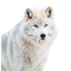 Naklejka premium Arctic wolf isolated on white