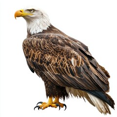 Obraz premium Eagle isolated on white