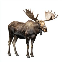 Obraz premium Moose isolated on white