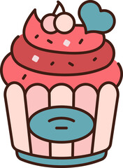 Cupcake Icon Illustrations