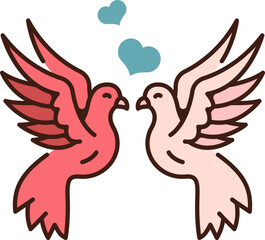 Doves Icon Illustrations