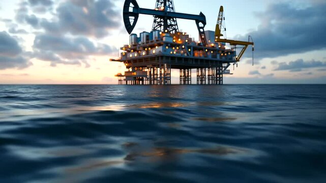 1_Oil Rig Drilling Operations in the Gulf of Mexico