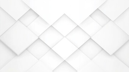 Obraz premium Abstract white background with texture pattern layered geometric triangle shapes white and grey glossy squares abstract tech banner design