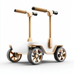 Fototapeta premium Modern, stylish scooter design, perfect for urban commuting and leisure activities.