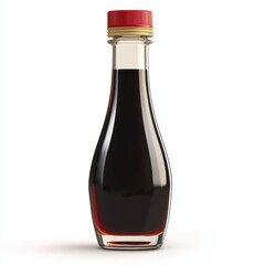 Soy sauce bottle isolated on white