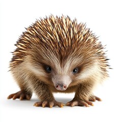 Obraz premium Echidna isolated on white