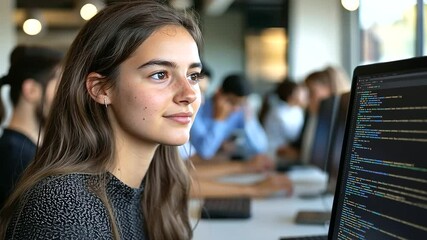 A tech bootcamp guiding students in coding and software development