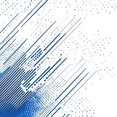 Abstract Blue Diagonal Lines and Dots Background Design Modern Texture
