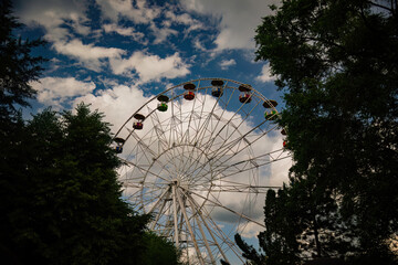 Fototapeta premium ferris wheel at night