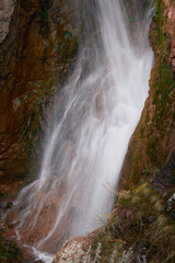 waterfall in autumn