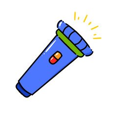 Blue Flashlight
