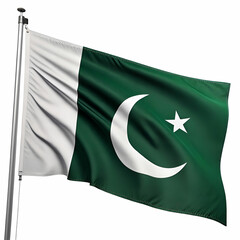 National flag of Pakistan in high quality.