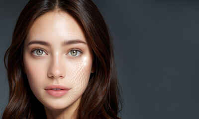 Fototapeta premium face treatment concept