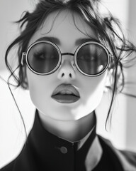 girl in glasses