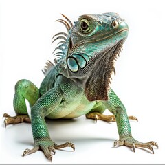 Obraz premium Iguana isolated on white