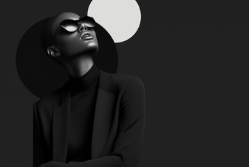 man in black suit