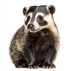Fototapeta premium Badger isolated on white