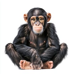 Fototapeta premium Chimpanzee isolated on white