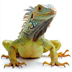 Obraz premium Iguana isolated on white