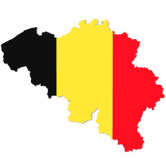 map of belgium