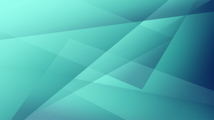 Fototapeta premium Abstract Geometric Background in Shades of Blue and Green Tones