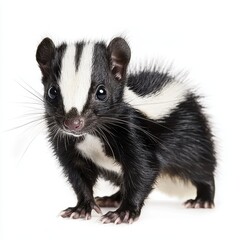 Obraz premium Skunk isolated on white