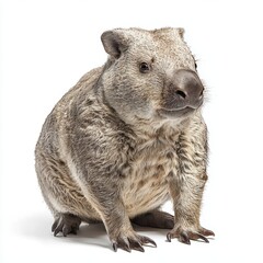 Fototapeta premium Wombat isolated on white