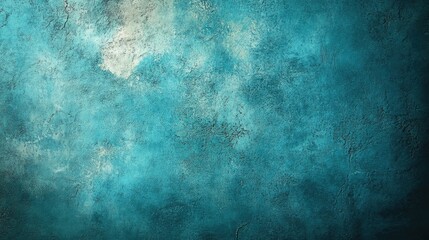 Obraz premium Abstract textured background in shades of teal, creating a serene atmosphere for design use