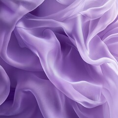 Fototapeta premium Lavender silk fabric texture, draped, studio shot, background blurred, textile design