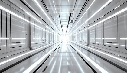 Obraz premium tunnel studio futuristic technology background