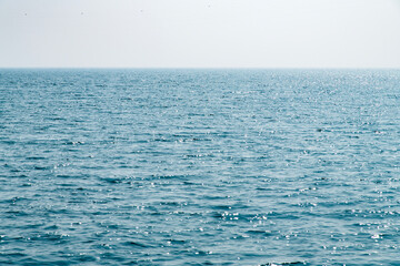 calm sea with the horizon