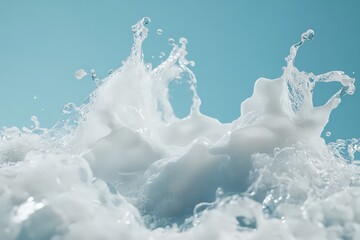 Majestic Milk Wave in Mid Air