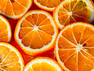 Fresh sliced lemons with juicy texture.