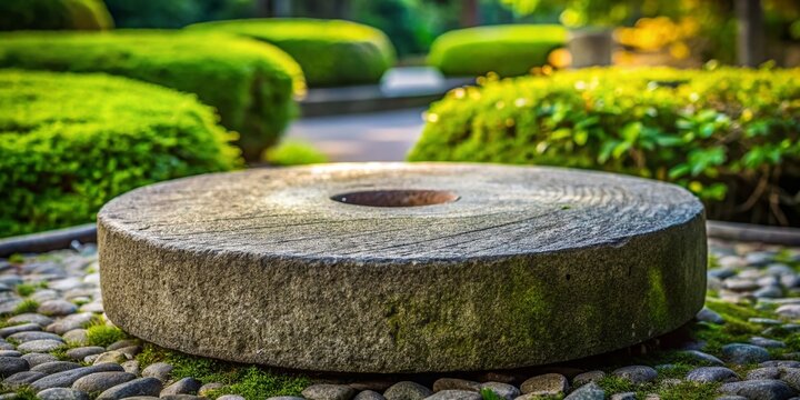Minimalist Asian Grindstone: Traditional Spice & Herb Grinding Stone