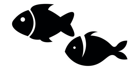 aquarium fish silhouette illustration background