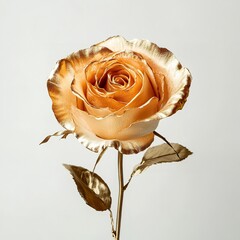 Metallic Gold Rose - A Luxurious Blend of Nature and Elegance
