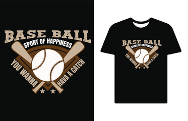 baseball sport t shirt design