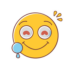 emoji icon, emoji vector illustration-simple illustration of emoji, perfect for emoji logos and icons