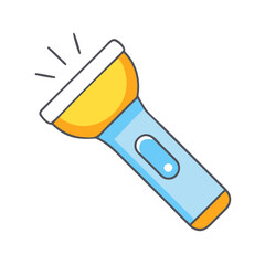 flashlight icon, flashlight vector illustration-simple illustration of flashlight, perfect for flashlight logos and icons