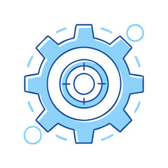 gear icon, gear vector illustration-simple illustration of gear, perfect for gear logos and icons