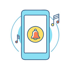 ringtone icon, ringtone vector illustration-simple illustration of ringtone, perfect for ringtone logos and icons