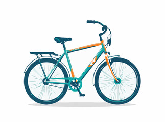 Modern Urban Bicycle Design Vector Illustration