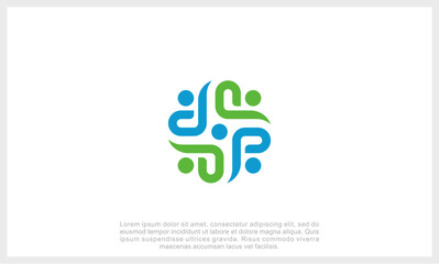 Health ,medical logo template vector illustration design