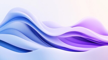 Fototapeta premium Abstract purple blue waves flow background design