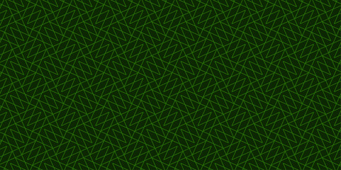 Futuristic Green Wireframe Triangle Mesh Pattern