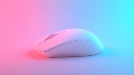 Wireless Mouse on Gradient Background