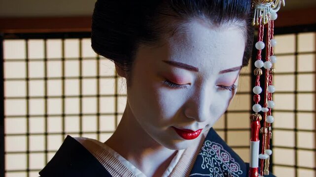 Close-Up Maiko Face.