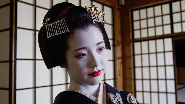 Close-Up Maiko Face.