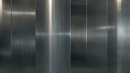Obraz premium a metal wall with a lot of vertical lines